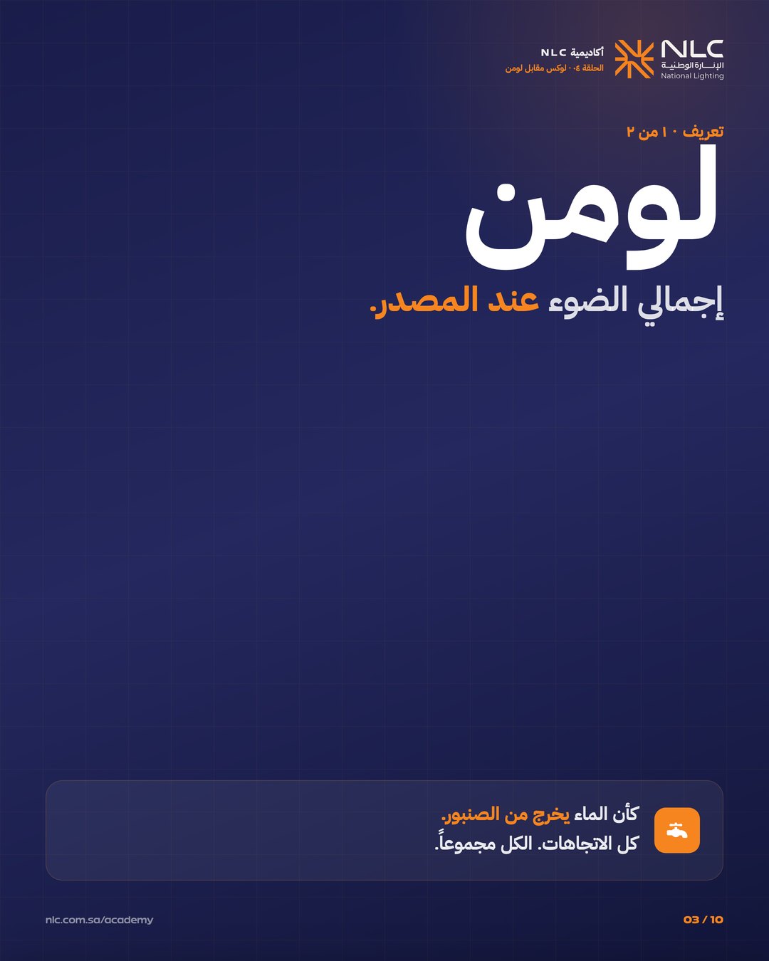 الشريحة 3, تعريف اللومن