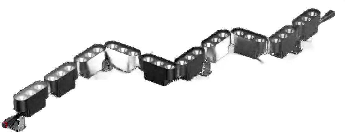 SCALE إنارة خطية LED معيارية بقدرة 24-60W وحماية IP66