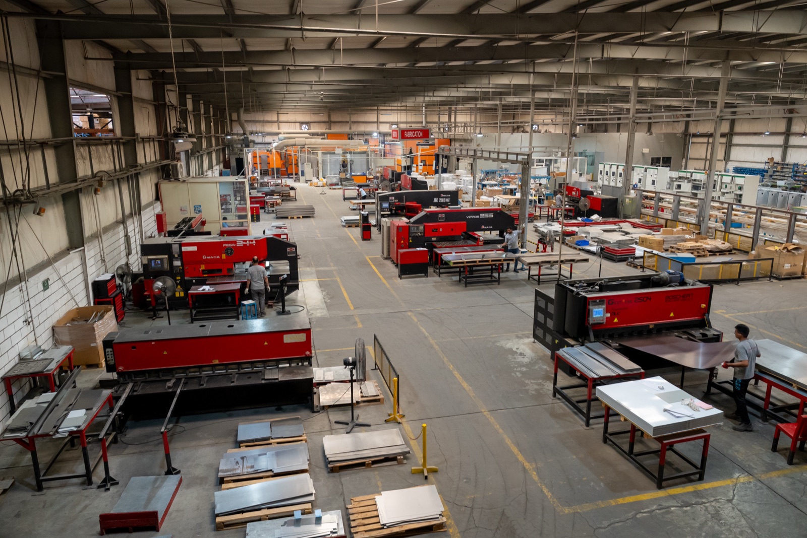 NLC sheet-metal fabrication floor, Dammam factory